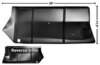 1964-67 EL Camino Quarter to Bed Floor Filler Panel, LH