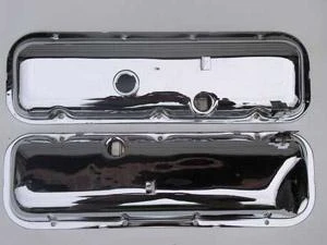 1967 Style Big Block Valve Covers with Slant & Drippers (Pair)