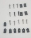 1968-69 Dash Panel Mounting Hardware (set)