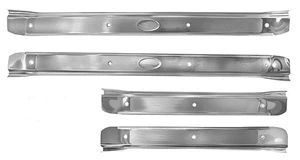 1968-72 Chevelle Fisher Door Sill Scuff Plates, 4 Door (Pair)