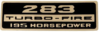 Chevelle or El Camino 283-195 Valve Cover Decal (ea)