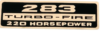 Chevelle or El Camino 283-220 Valve Cover Decal (ea)