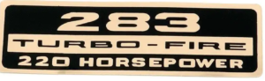 Chevelle or El Camino 283-220 Valve Cover Decal (ea)