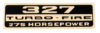 Chevelle or El Camino 327-275 Valve Cover Decal (ea)