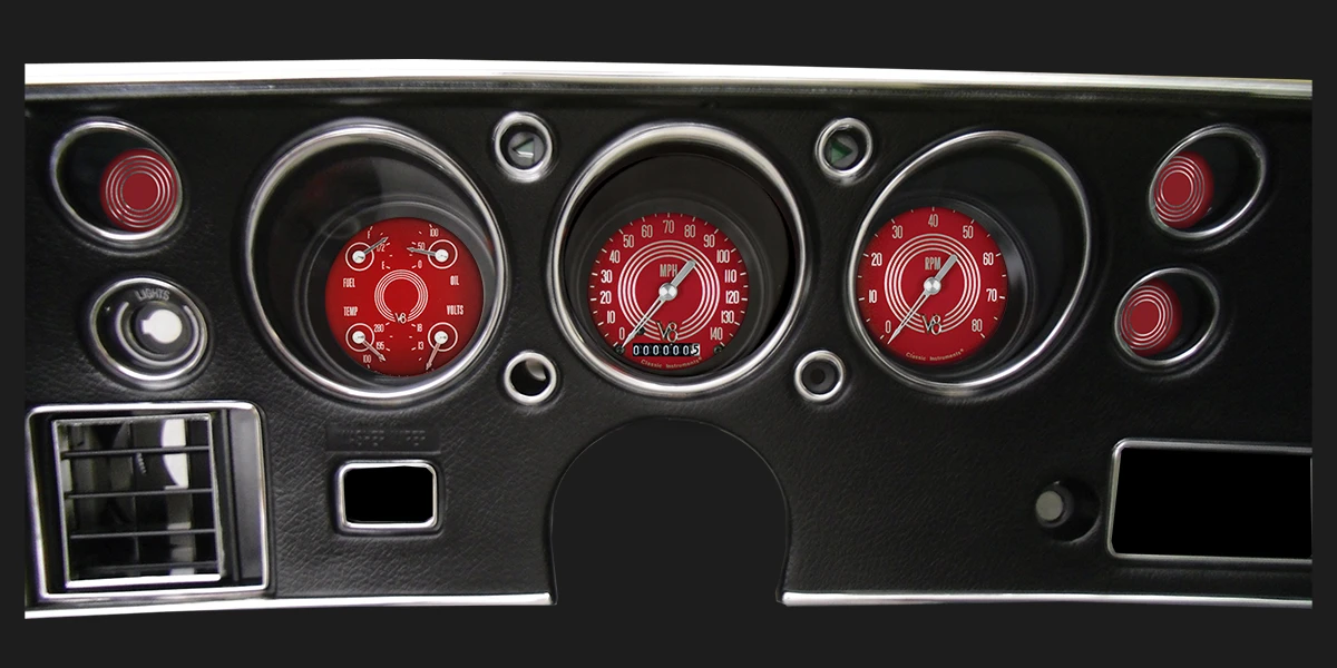 V8 Red Steelie 1970-72 Chevelle SS Package