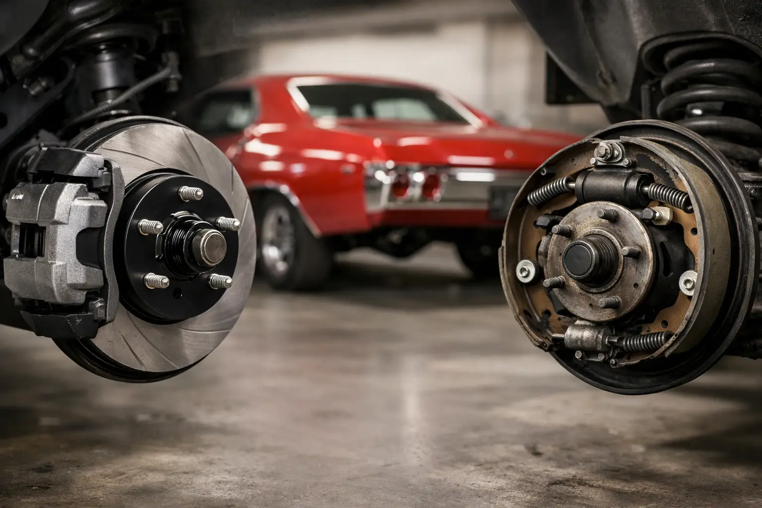Disc Brake vs Drum Brake Chevelle