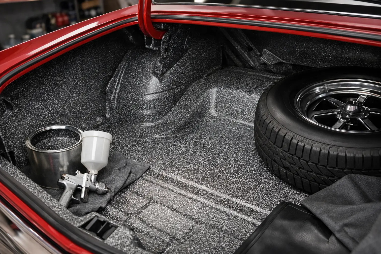 Chevelle Trunk Spatter Paint Done Right